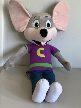 Plush Toy - Purple Shirt, Gray Mouse